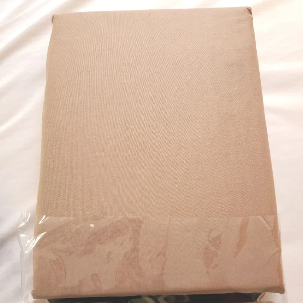 Bahi Tan/Cream 100% Cotton Sateen 4 Piece Duvet Cover Set Full